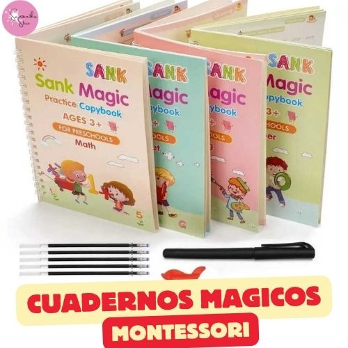 🤩KIT X4 LIBROS DE APRENDIZAJE MONTESSORI