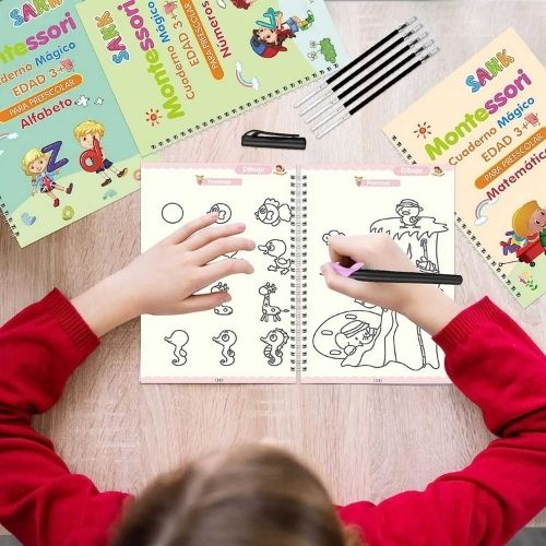 🤩KIT X4 LIBROS DE APRENDIZAJE MONTESSORI