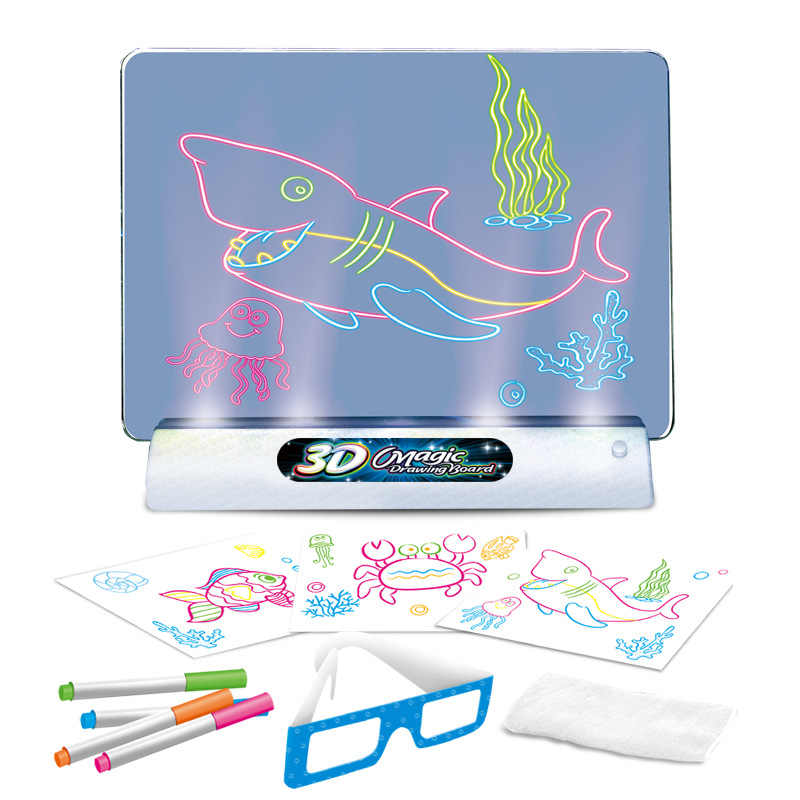 TABLERO DE DIBUJO MAGICO 3D INCLUYE GAFAS 3D!