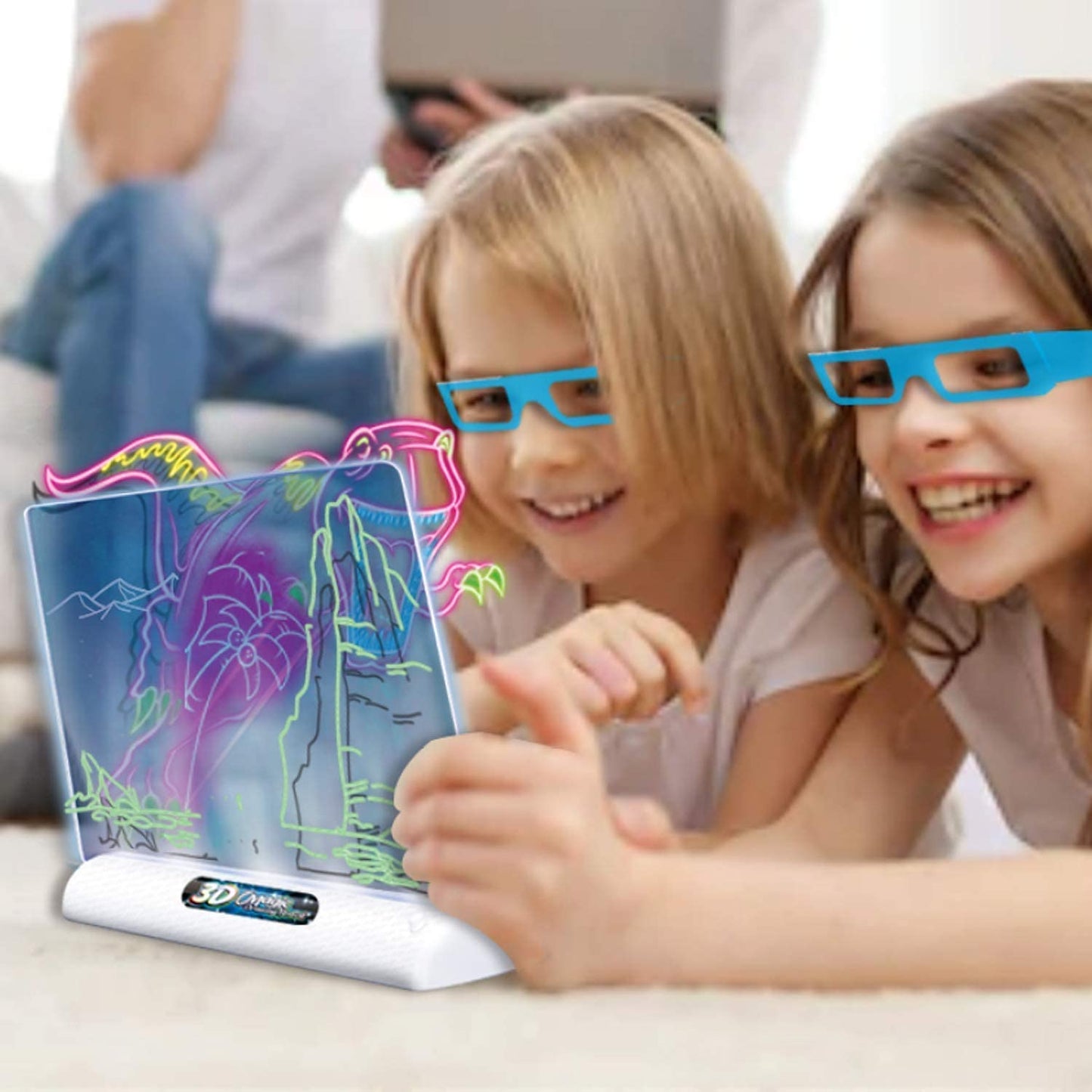 TABLERO DE DIBUJO MAGICO 3D INCLUYE GAFAS 3D!