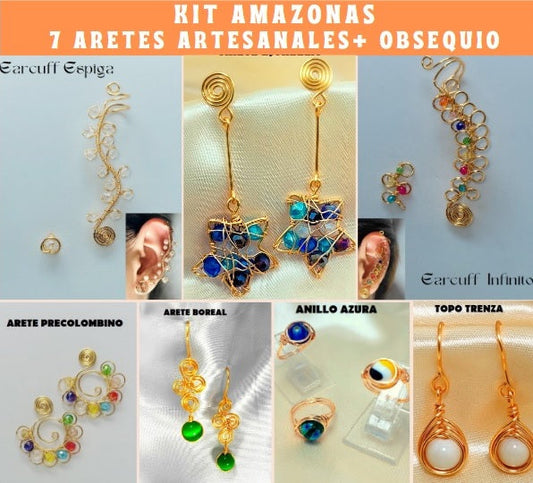 🤩KIT ARETES ARTESANALES AMAZONAS-ENVIO GRATIS